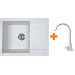 Кухненска мивка + смесител Adamant Minimal, Old Stone (1824296912310)