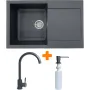 Kuhinjsko korito + pipa + dozator Adamant Horizon, Graphite (182496901513)