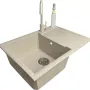 حوض المطبخ + صنبور + موزع Adamant Horizon Medium, Avena (4824296104506)