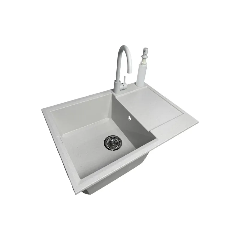 Konyhai mosogató + csaptelep + adagoló Adamant Horizon Medium, Old Stone (4824296104510)