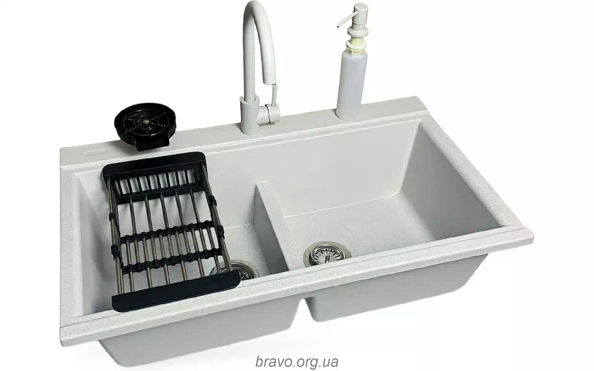 Kitchen sink + faucet + dispenser + glass rinser + colander Adamant Similar (4824296106510), Old Stone Kitchen sink + faucet + dispenser + glass rinser + colander Adamant Similar (4824296106510), Old Stone