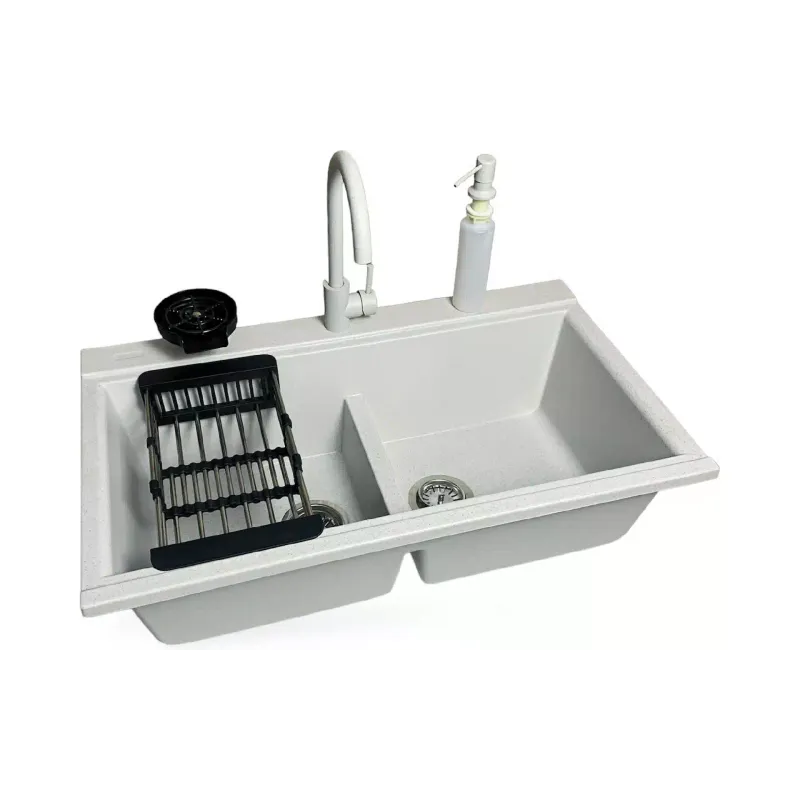 حوض المطبخ + صنبور + موزع + غسالة أكواب + مصفاة Adamant Similar, Old Stone (4824296106510)