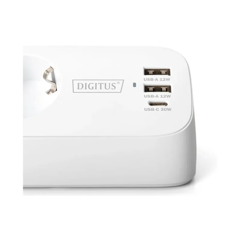 Блок розеток Digitus Office (DA-70626), 1.5 м, White