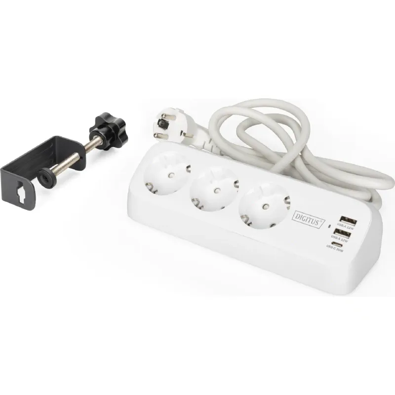 Блок розеток Digitus Office (DA-70626), 1.5 м, White