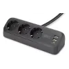 Socket block Digitus Office, Black (DA-70625)