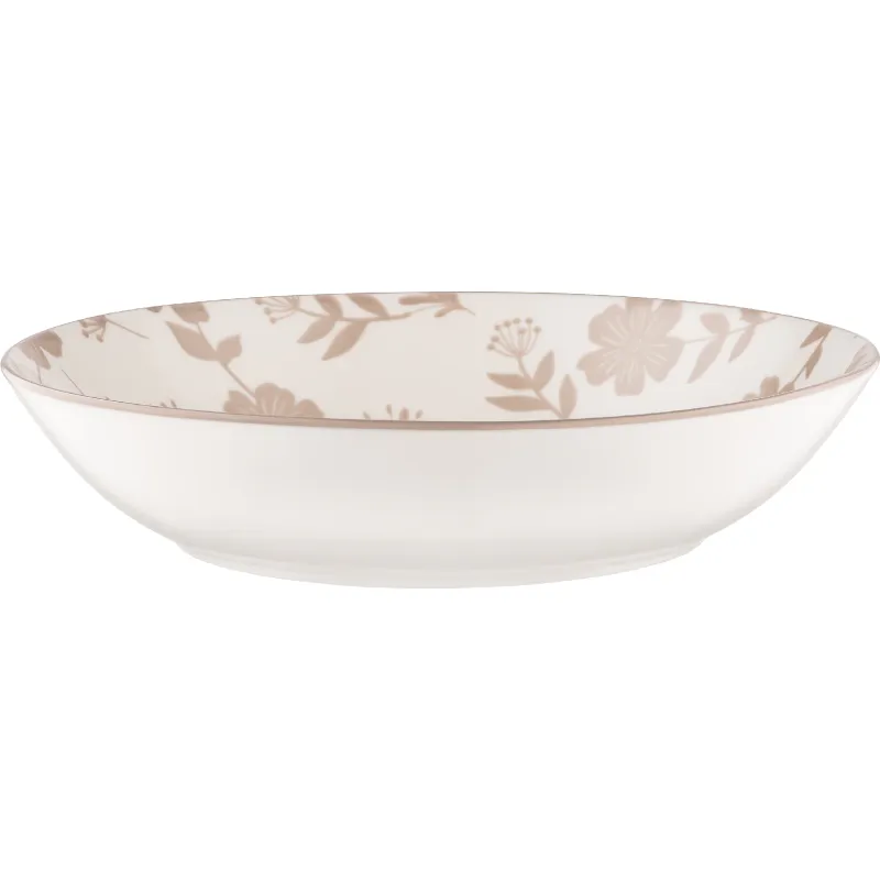 Plato de sopa Ardesto Ravenna, White/Beige (AR1320R)