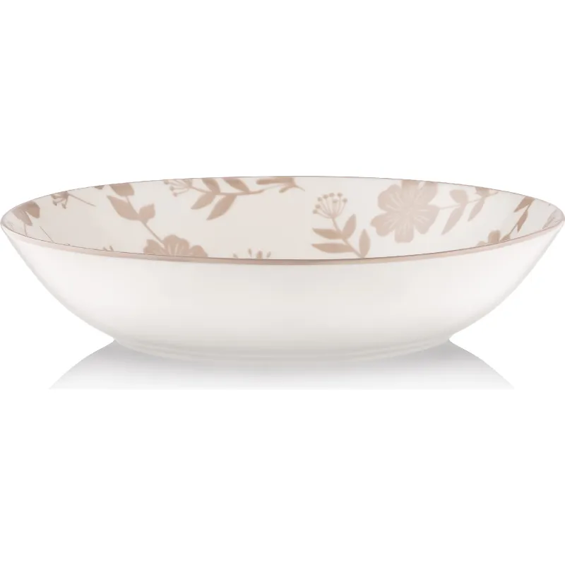 Plato de sopa Ardesto Ravenna, White/Beige (AR1320R)
