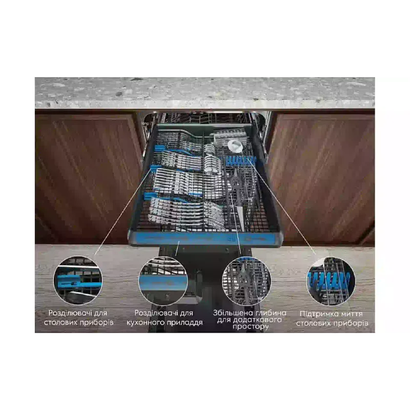 Вградена съдомиялна машина Electrolux, Black (EEM48300L)