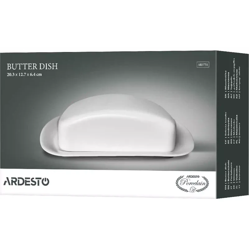 Lata de mantequilla Ardesto, White (AR3751)