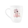 Xícara com colher Ardesto Love, White (AR3042BS)