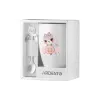 Xícara com colher Ardesto Love, White (AR3042BS)