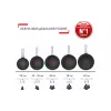 Ponev s pokrovom Tefal Day by Day, Black (B5580423_SET)