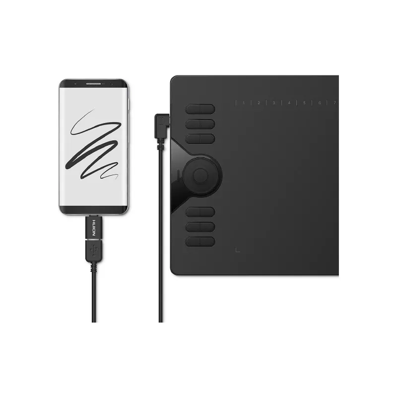 Γραφική ταμπλέτα Huion, Black (HS610)
