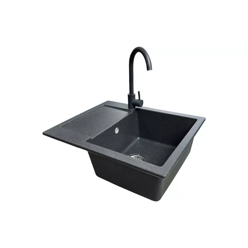 حوض المطبخ + الخلاط Adamant Minimal, Graphite (1824296912313)