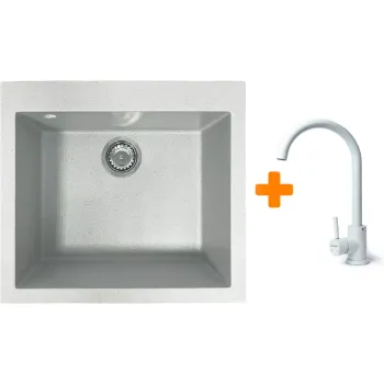 Fregadero de cocina + mezclador Adamant Univer, Old Stone (4824296912110)