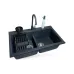Кухонная мойка + смеситель + дозатор + ополаскиватель стаканов + коландер Adamant Similar (4824296106513)