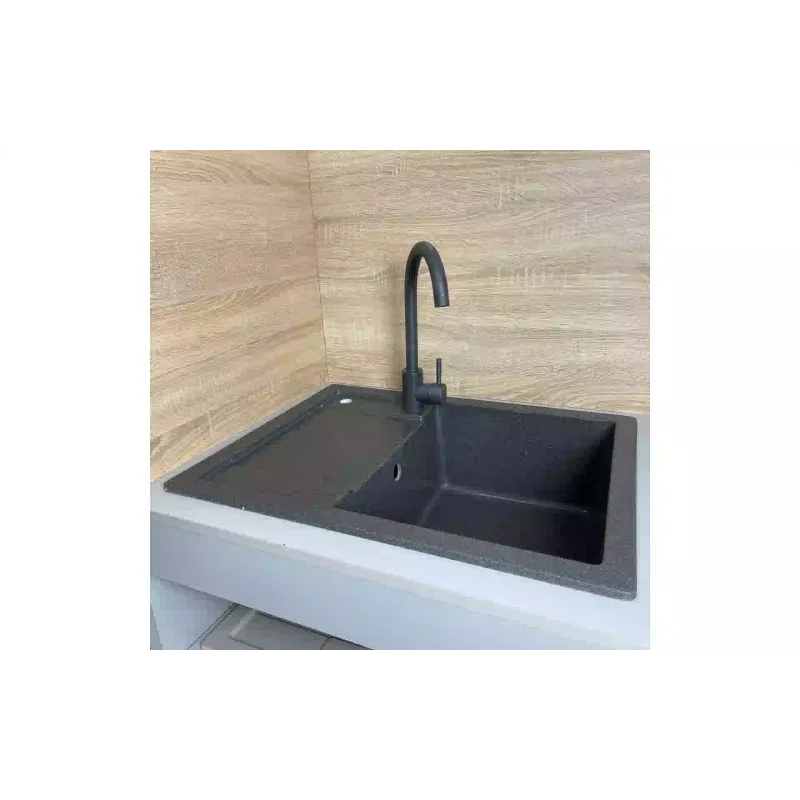 Кухонна мийка + змішувач + дозатор Adamant Anila (182496900313), Graphite