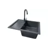 Кухонна мийка + змішувач + дозатор Adamant Anila (182496900313), Graphite