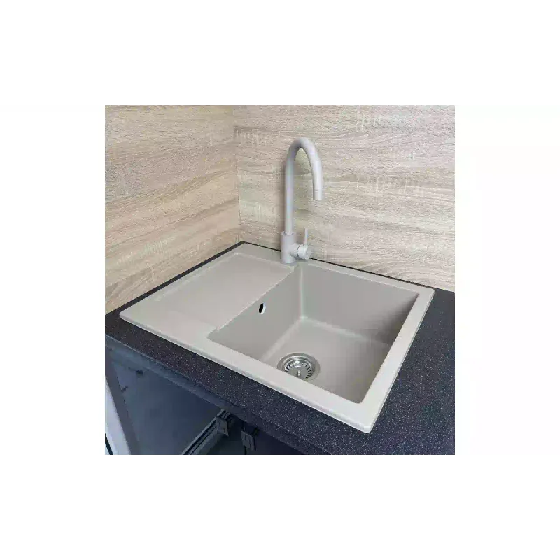 Кухненска мивка + смесител + диспенсър Adamant Minimal, Sahara (1824296902302)