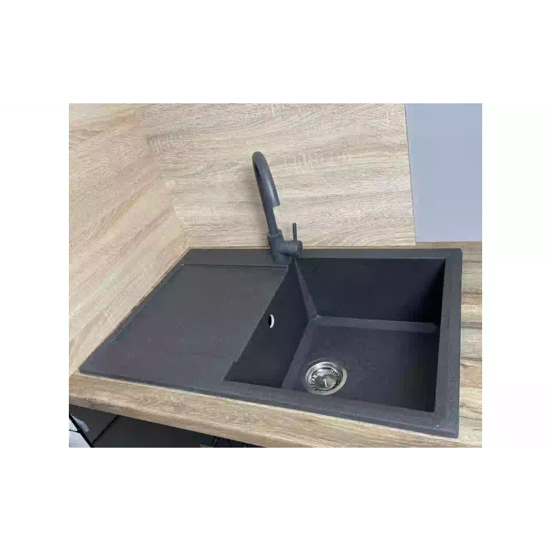 Кухонна мийка + змішувач + дозатор Adamant Horizon (182496901513), Graphite