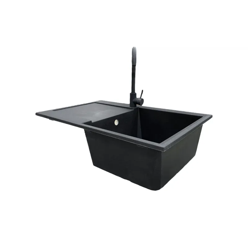 Кухонна мийка + змішувач + дозатор Adamant Horizon (182496901513), Graphite