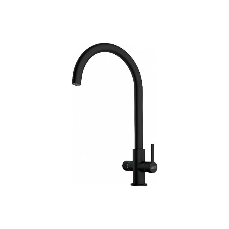 Кухненски кран Franke Lina J Clear Water 2.0, Matte Black (120.0730.807)