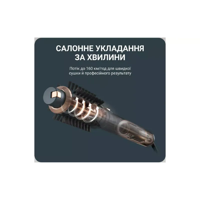 Фен-щітка Rowenta Air Rotate (UB9920E0), 1300 Вт, Black