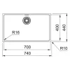 Kitchen sink Franke Maris MRX 110-70 (122.0719.936), Stainless steel