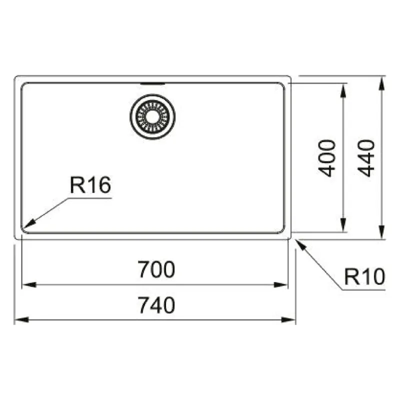 Kitchen sink Franke Maris MRX 110-70 (122.0719.936), Stainless steel