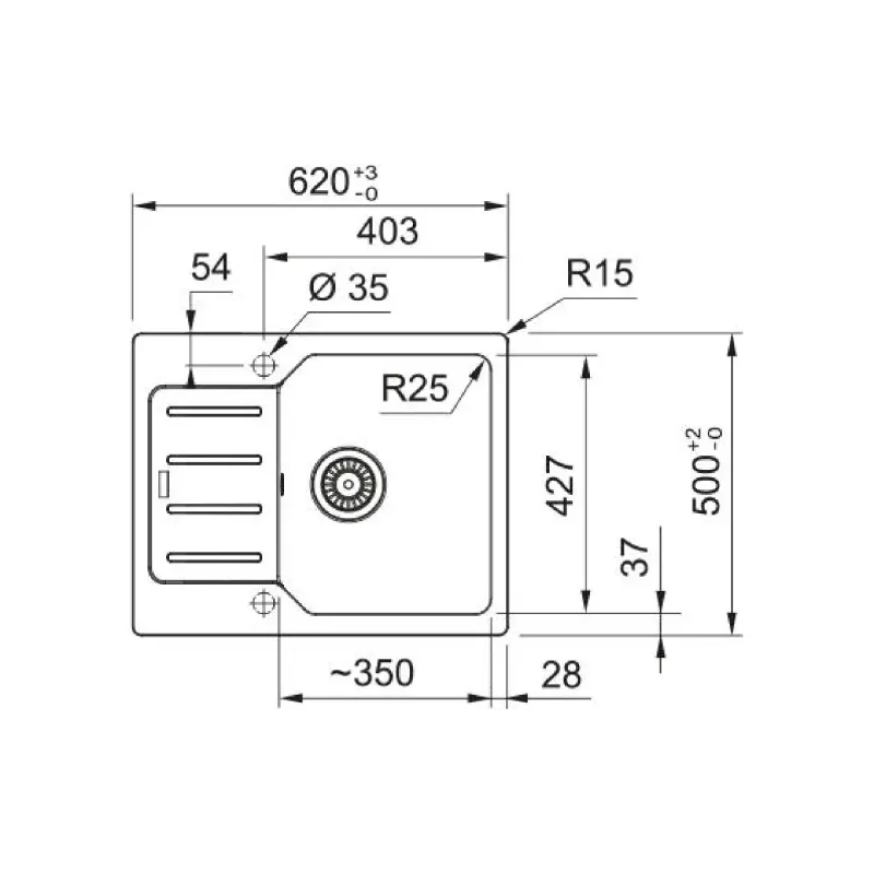 Mosogató Franke City (114.0701.825)