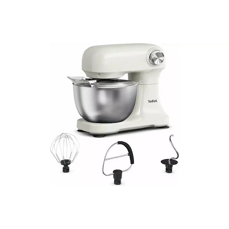 Міксер планетарний Tefal Bake Easy (QB140AF0), 3.5 л, 500 Вт, Beige