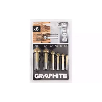 Conjunto de brocas cônicas para fresagem Graphite (54T427)