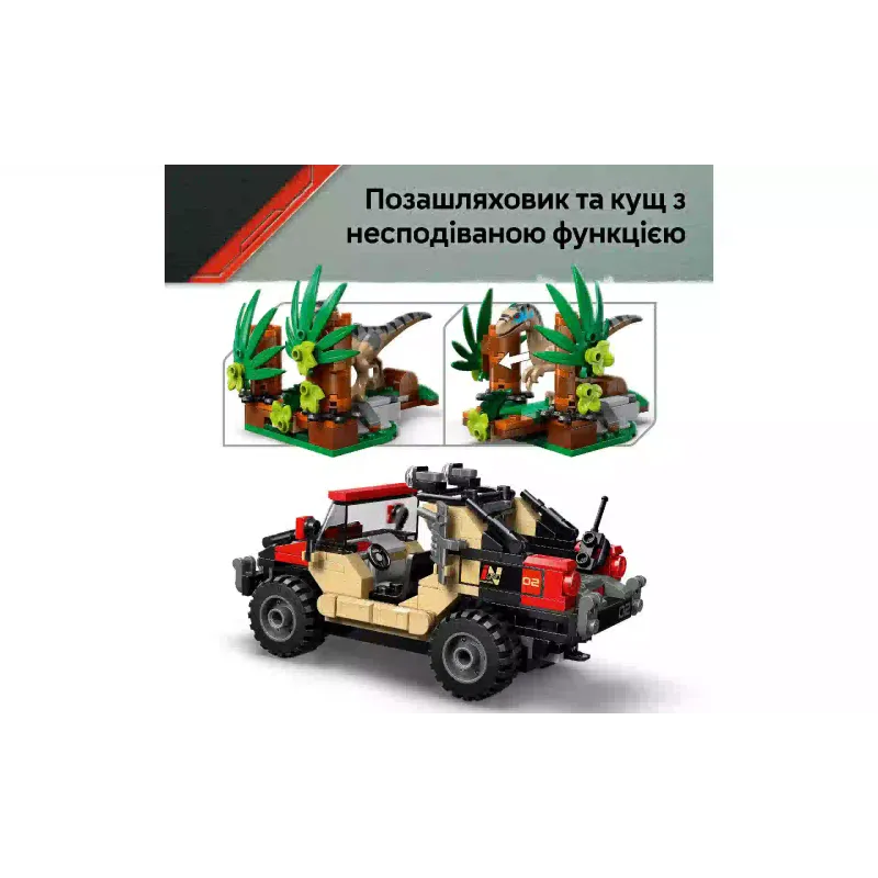Κατασκευαστής LEGO Jurassic World Raptor Off-Road Escape (76972)
