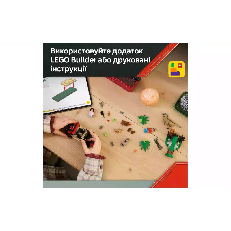 Κατασκευαστής LEGO Jurassic World Raptor Off-Road Escape (76972)