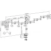 Крепление для трех мониторов Digitus 15"-17"  (DA-90362)