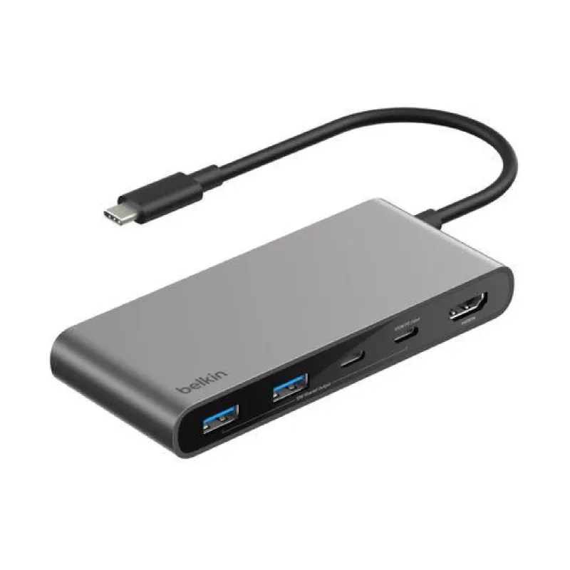 USB-хаб Belkin Multiport Dock, USB-C (AVC023HQSGY)