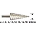 Stufenbohrer für Metall Graphite (54T303) Stufenbohrer für Metall Graphite (54T303)