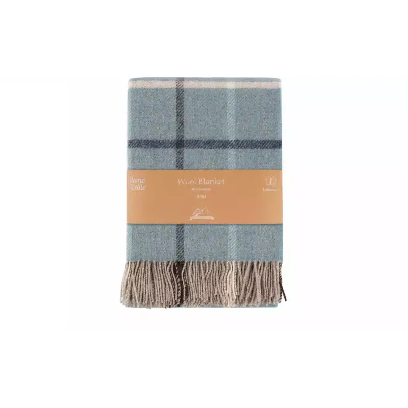 Plaid Ardesto Leonardo Alpina (ART0704LM), 140 x 200 cm, Light Blue