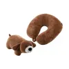 Convertible neck pillow Ardesto Travel Сute Dog (ART3035NEP), Brown