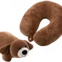 Almofada de pescoço conversível Ardesto Travel Сute Dog, Brown (ART3035NEP)