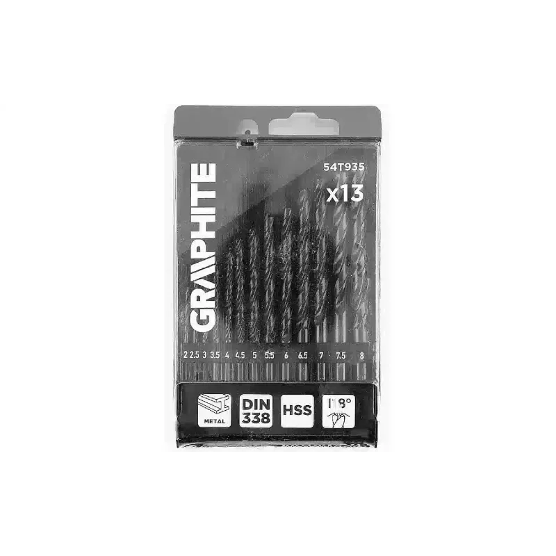 Σετ τρυπανιών για μέταλλο Graphite (54T935)