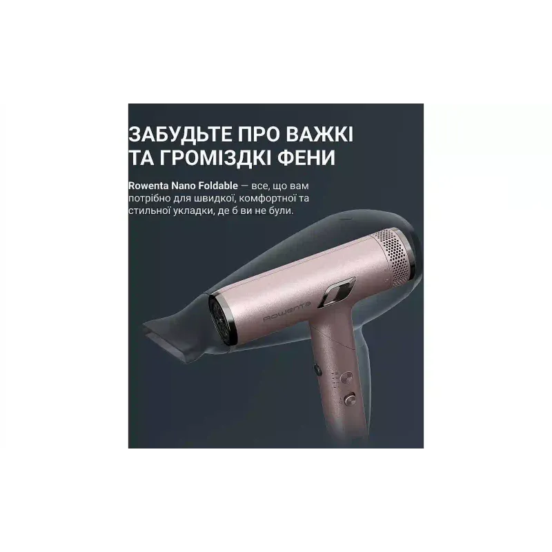 Hair dryer Rowenta T-Shape Maesteria Nano Foldable (HY8530E0), 1700 W, Pink