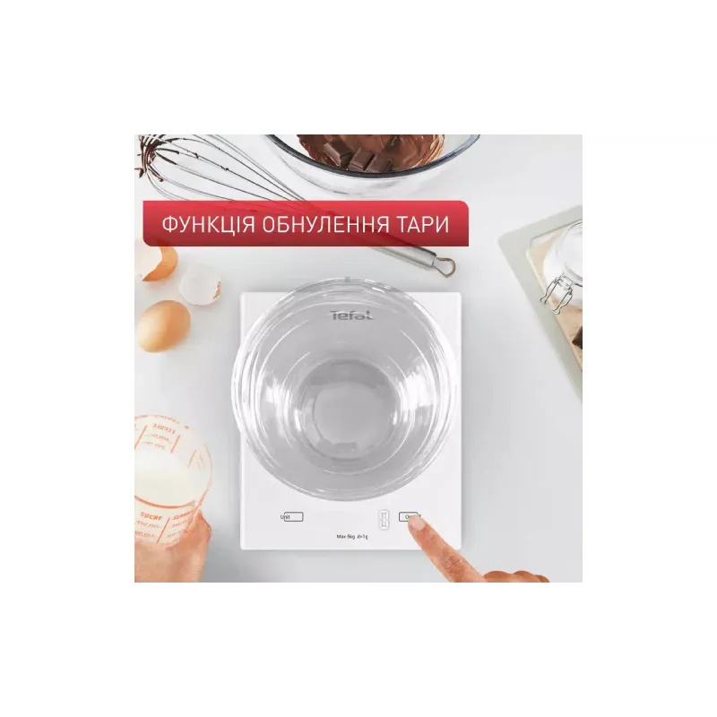 Balanças de cozinha Tefal Essential, White (BC5504V0)
