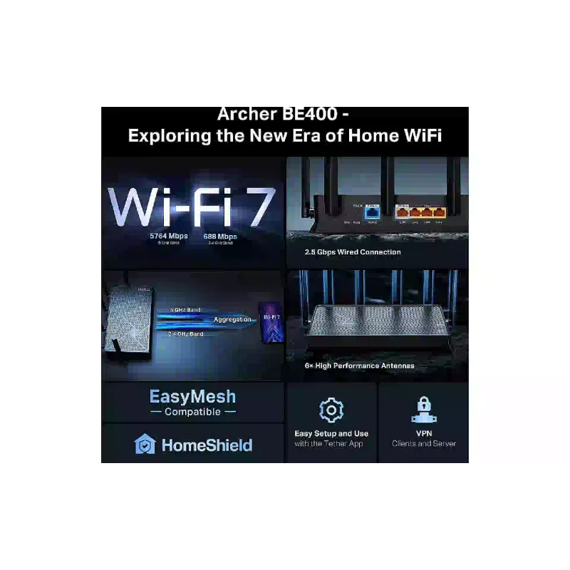Маршрутизатор TP-Link (Archer BE400)