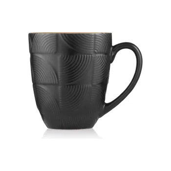 Чашка Ardesto Dafne (AR3068BK), 380 мл, кераміка, Black