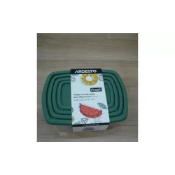 Élelmiszertároló konténerek készlete Ardesto Fresh, Green (AR1312G)