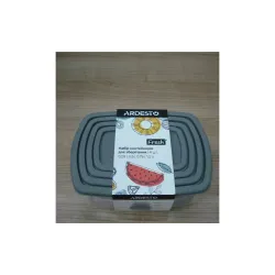 Élelmiszertároló konténerek készlete Ardesto Fresh, Grey (AR1312R)