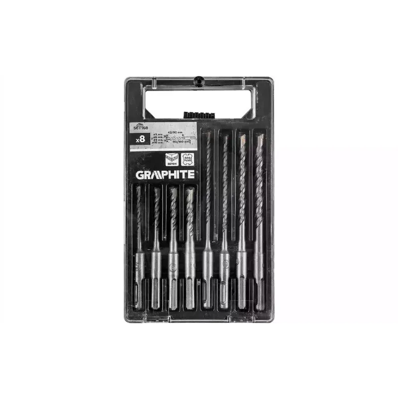 Betonfúró készlet Graphite SDS Plus (56T168)