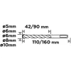 Набір свердел по бетону Graphite SDS Plus (56T169), 5 шт