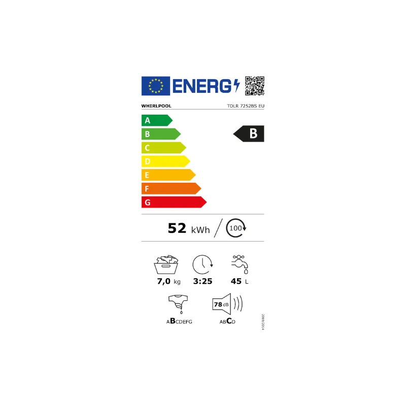 Пералня Whirlpool, White (TDLR7252BSEU)